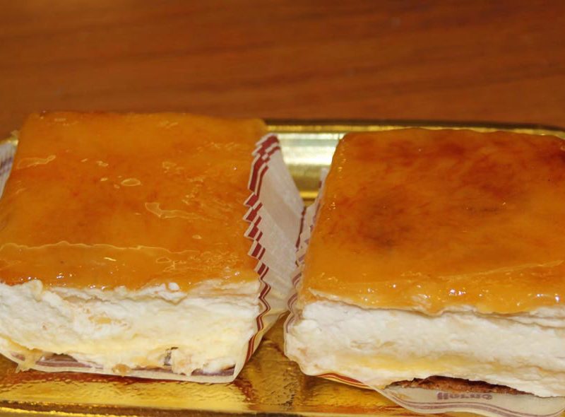 Milhojas de Crema, Nata y Yema