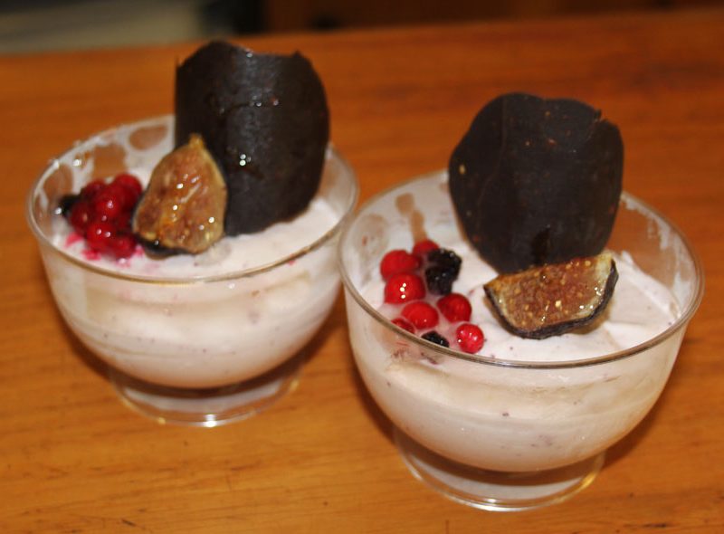 Mousse de Frambuesa e Higos