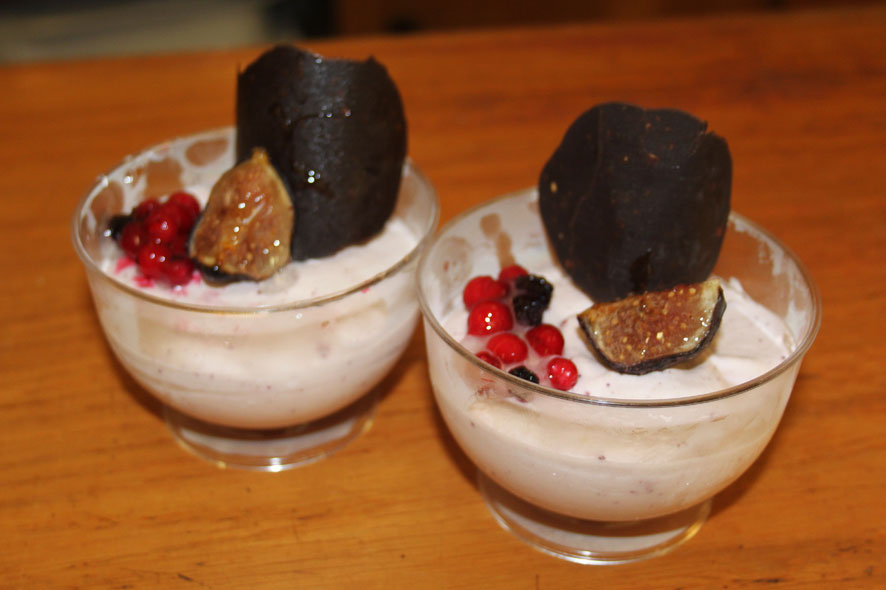 Mousse de Frambuesa e Higos