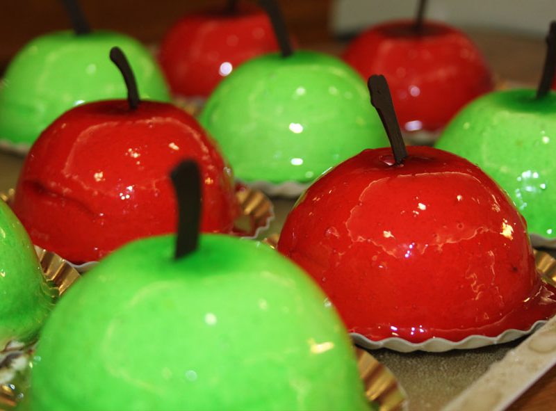 Pastel de Mousse de manzana