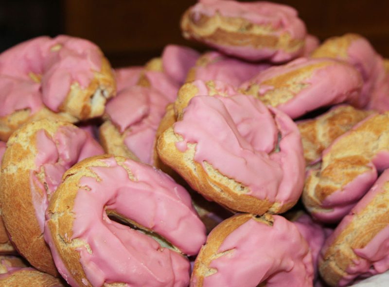 Rosquillas de San Blas de Fresa