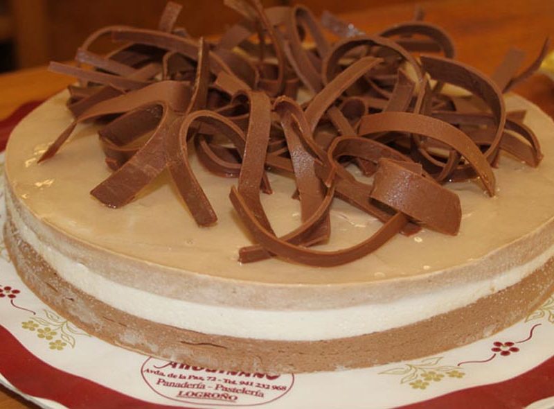 Tarta de 3 chocolates