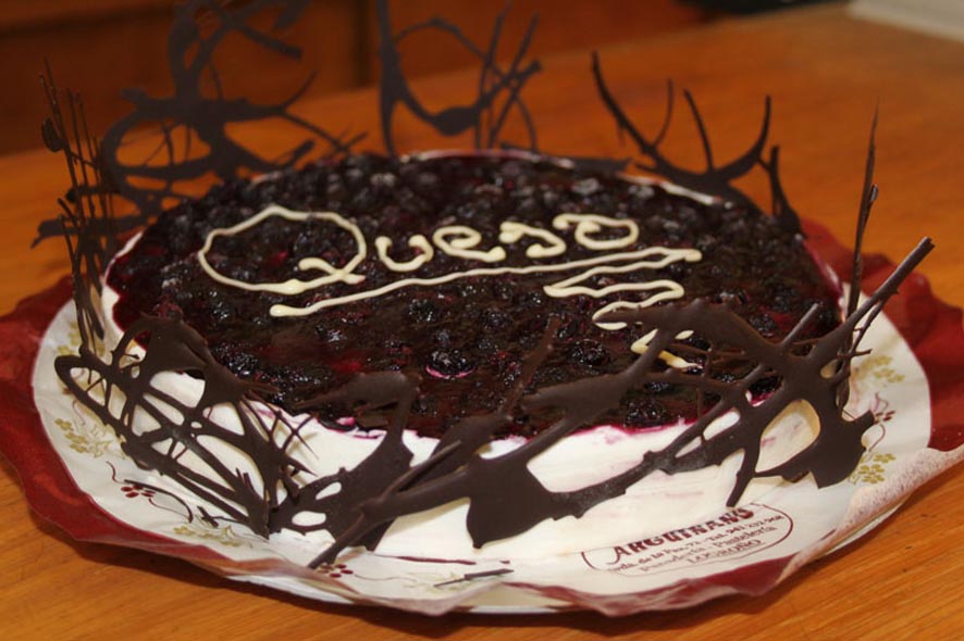 Tarta de Queso y Arándanos